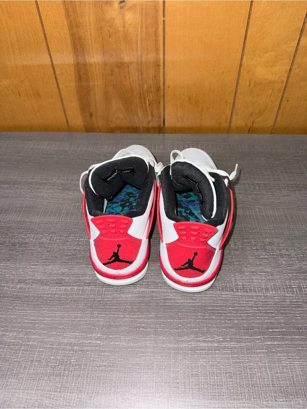 Jordan White Red Black Retro Basketball Sneakers